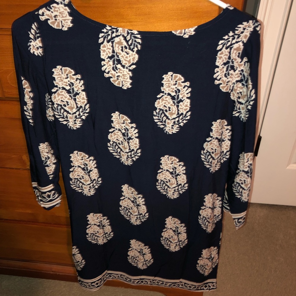 Leaf print dress
